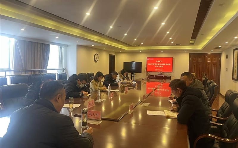 矿勘集团金海？？？蟛橹倏2024年度党支部书记抓党建述职评议专题会