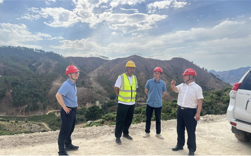 核西南建设集团向导到盐边项目检查指导事情