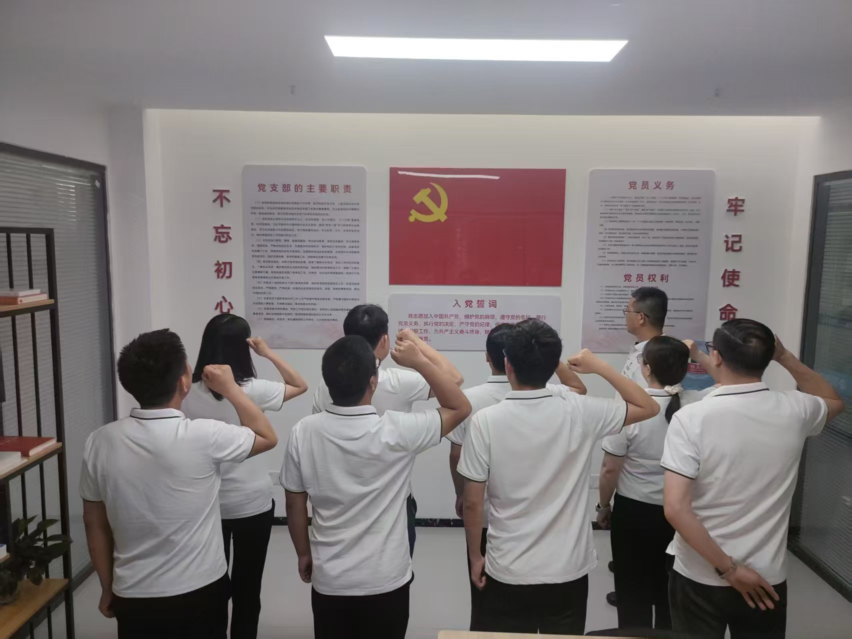 四川尊时凯龙科创园项目党支部-宣誓