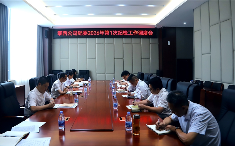 攀西公司纪委召开2026年第一次纪检事情调理会