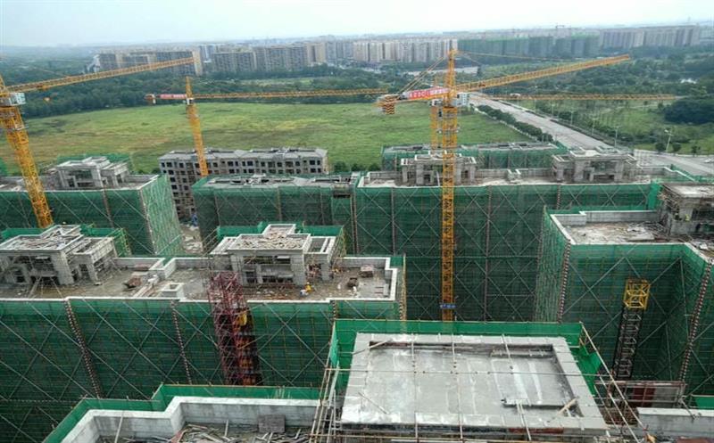 蜀通建设集团双流黄水人才70亩项目顺遂完成主体所有封顶目的