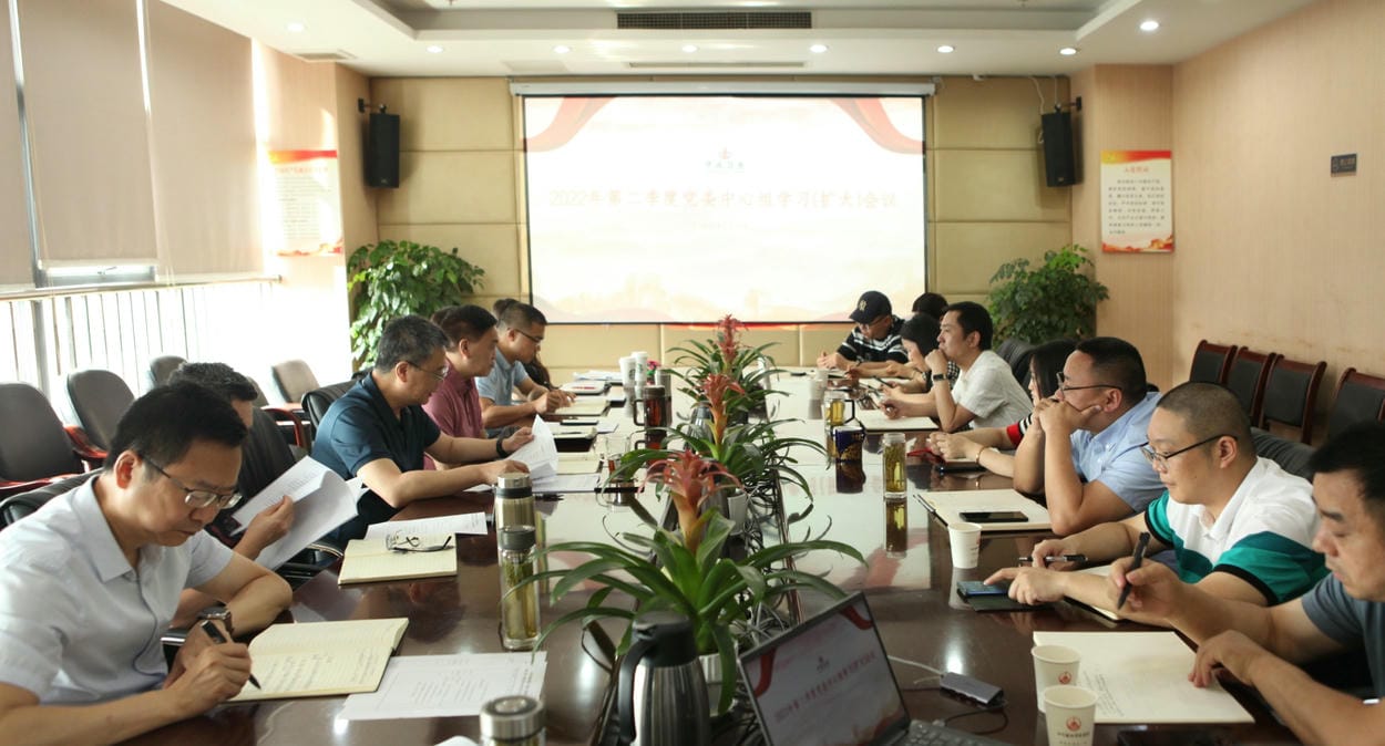 中成集团召开2022年第二季度党委理论学习 中心组（扩大）聚会_红色堡垒_党建群团_尊时凯龙有限责任公司