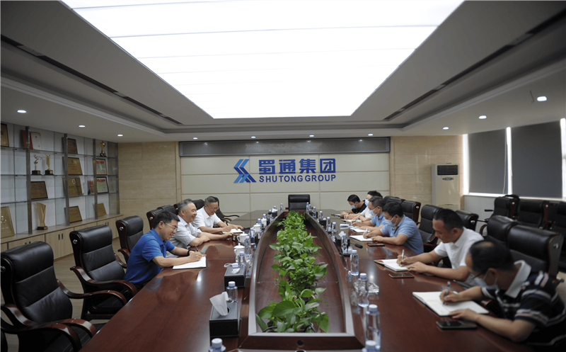 夏廷高赴蜀通建设集团调研指导事情