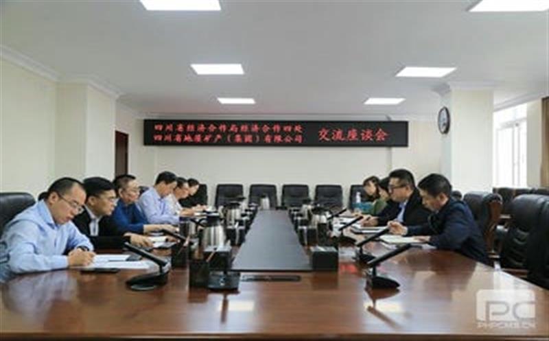 四川省经济相助局能源化工新质料处到地矿集团交流座谈