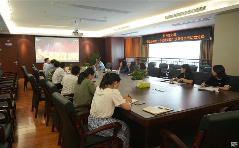 地勘院党委组织寓目“国企心向党·书记讲党课”树模带学活动微党课