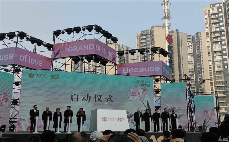 中成集团承建的领秀·富贵里（爱琴海购物公园）大型商业综合体项目正式投用