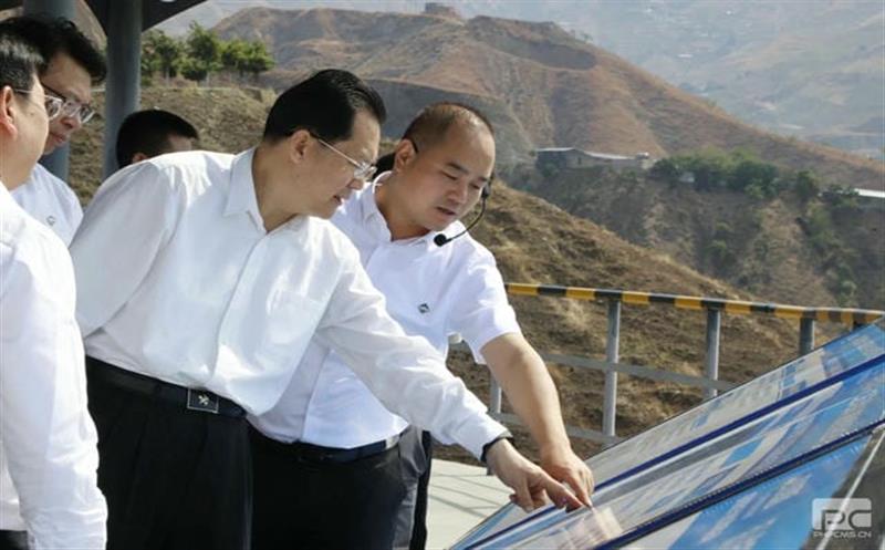 自然尊时凯龙部党组成员、副部长许大纯赴盐边红格南钒钛磁铁矿调研