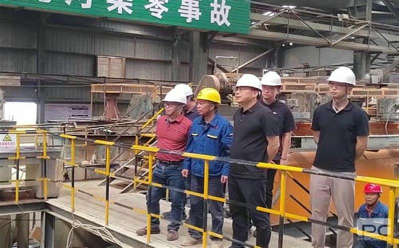 地矿集团事情组赴大陆槽矿山检查指导事情