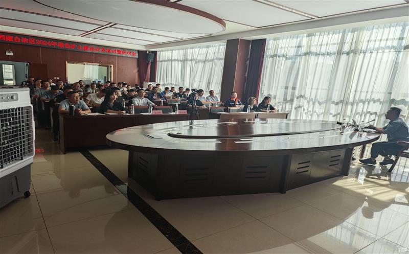 地勘院加入西藏自治区2024年绿色矿山建设营业培训暨钻研会