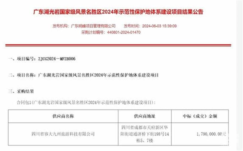 喜讯！区调队乐成中标广东湖光岩风物区树模性；；；；；さ叵低辰ㄉ柘钅