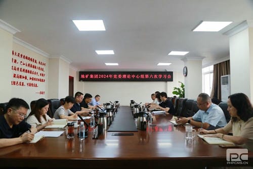 庆七一、强党纪丨地矿集团党委理论学习中心组召开2024年第六次学习会暨专题纪律党课_红色堡垒_党建群团_尊时凯龙有限责任公司