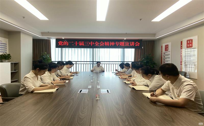 土地集团向导班子在分管领域开展党的二十届三中全会精神宣讲