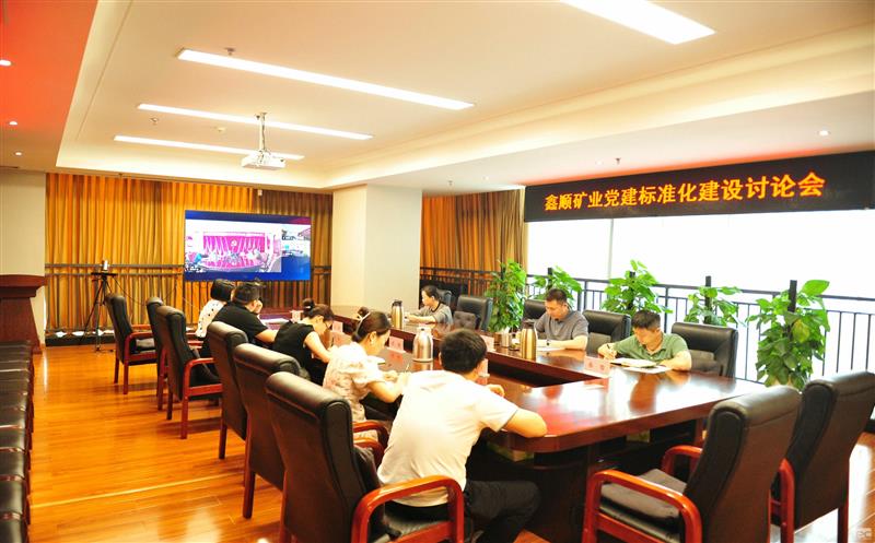 鑫顺矿业党委组织召开党建标准化建设讨论会