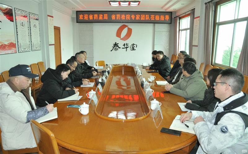 省药监局、省药检院专家到泰华堂制药指导事情